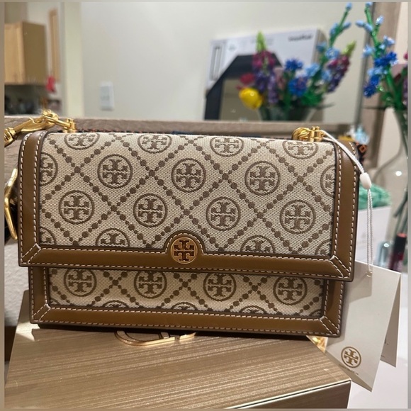Tory Burch Handbags - Tory Burch T Monogram Jacquard Mini Bag